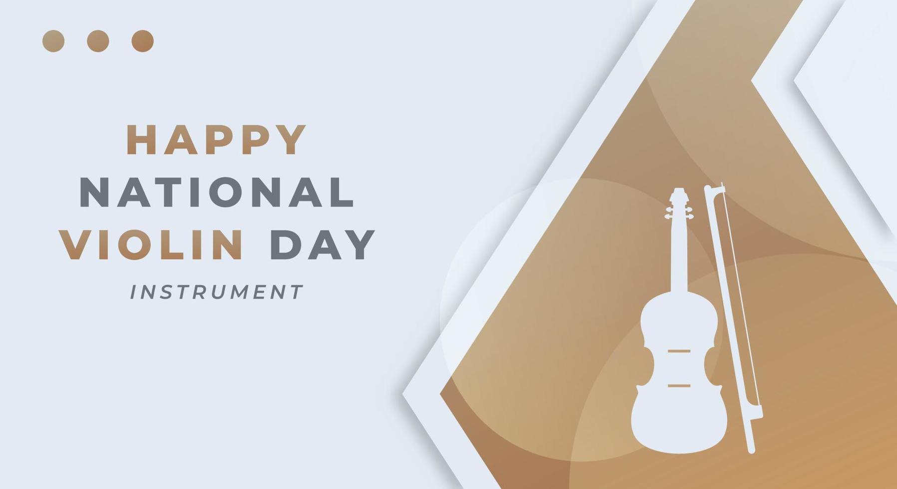 Happy National Violin Day December Celebration Vector Design Illustration. Template for Background, Poster, Banner, Advertising, Greeting Card or Print Design Element