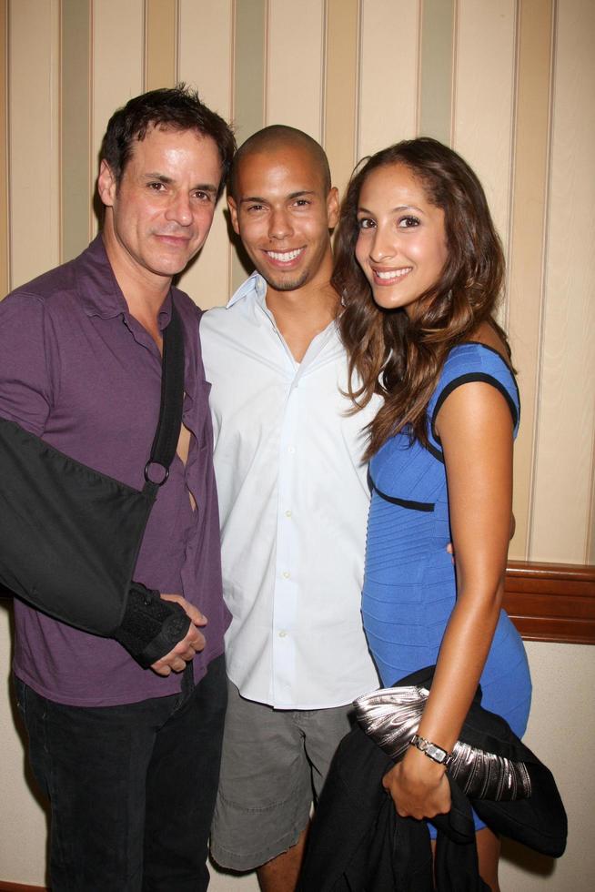 Christian LeBlanc Bryton James and Christel Khalil  arriving at The Young  the Restless Fan Club Dinner  at the Sheraton Universal Hotel in  Los Angeles CA on August 28 20092009 photo