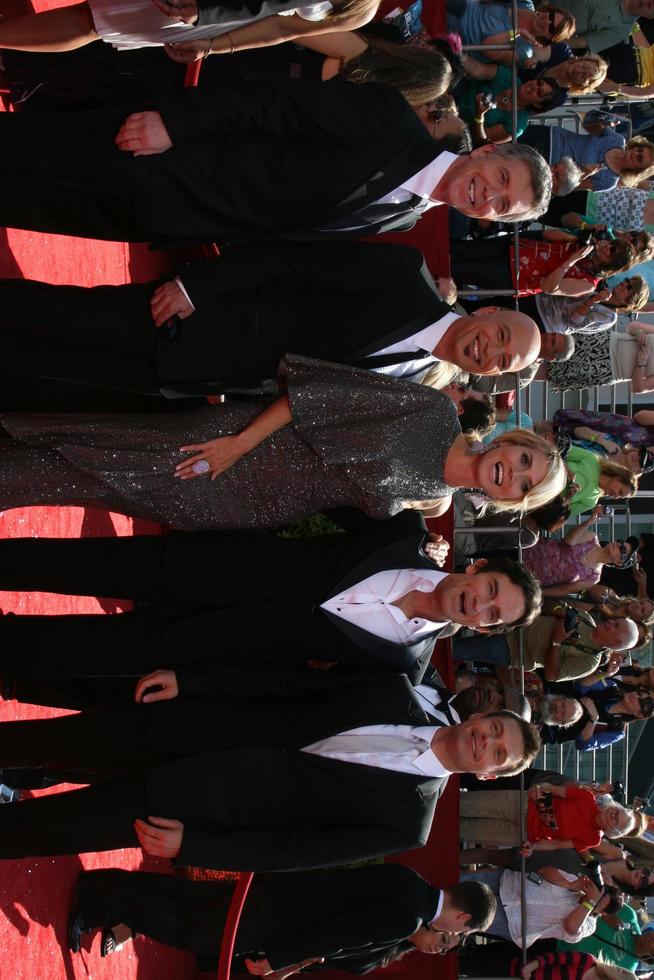 Tom Bergeron Howie Mandel Heidi Klum Jeff Probst and Ryan Seacrest Emmy CoHostsarriving at the Primetime Emmys at the Nokia Theater in Los Angeles CA onSeptember 21 20082008 photo