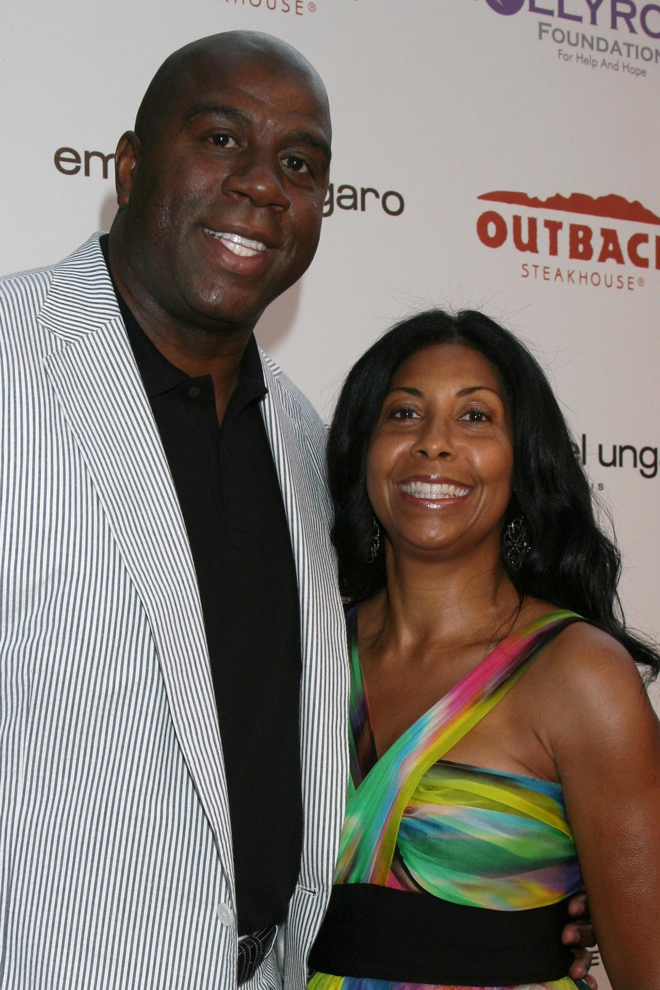 Magic Cookie Johnson arriving at the 10th Annual Designcare Fundraiser