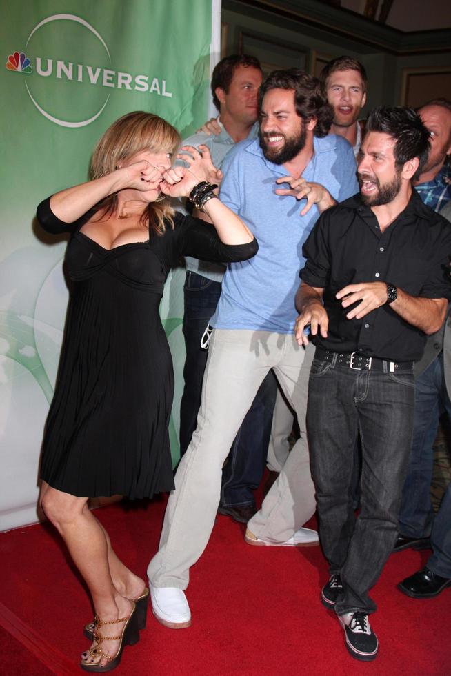 Lisa Ann Walter  Zach Levi  arriving at the NBC TCA Party at The Langham Huntington Hotel  Spa in Pasadena CA  on August 5 2009 2009 photo