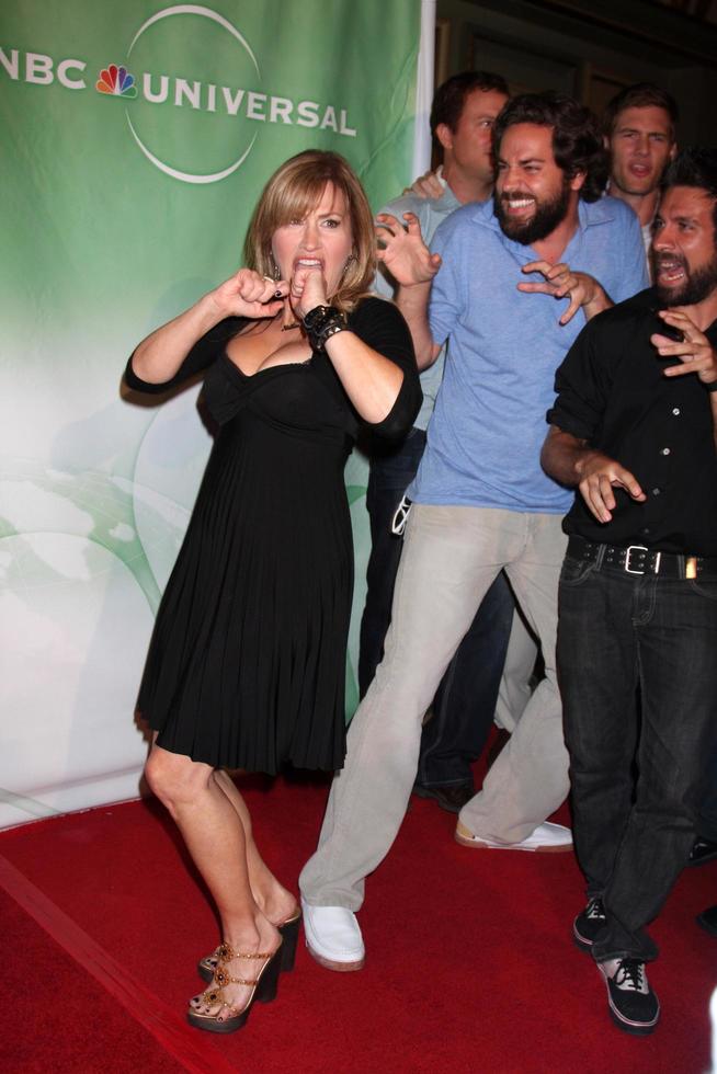 Lisa Ann Walter  Zach Levi  arriving at the NBC TCA Party at The Langham Huntington Hotel  Spa in Pasadena CA  on August 5 2009 2009 photo