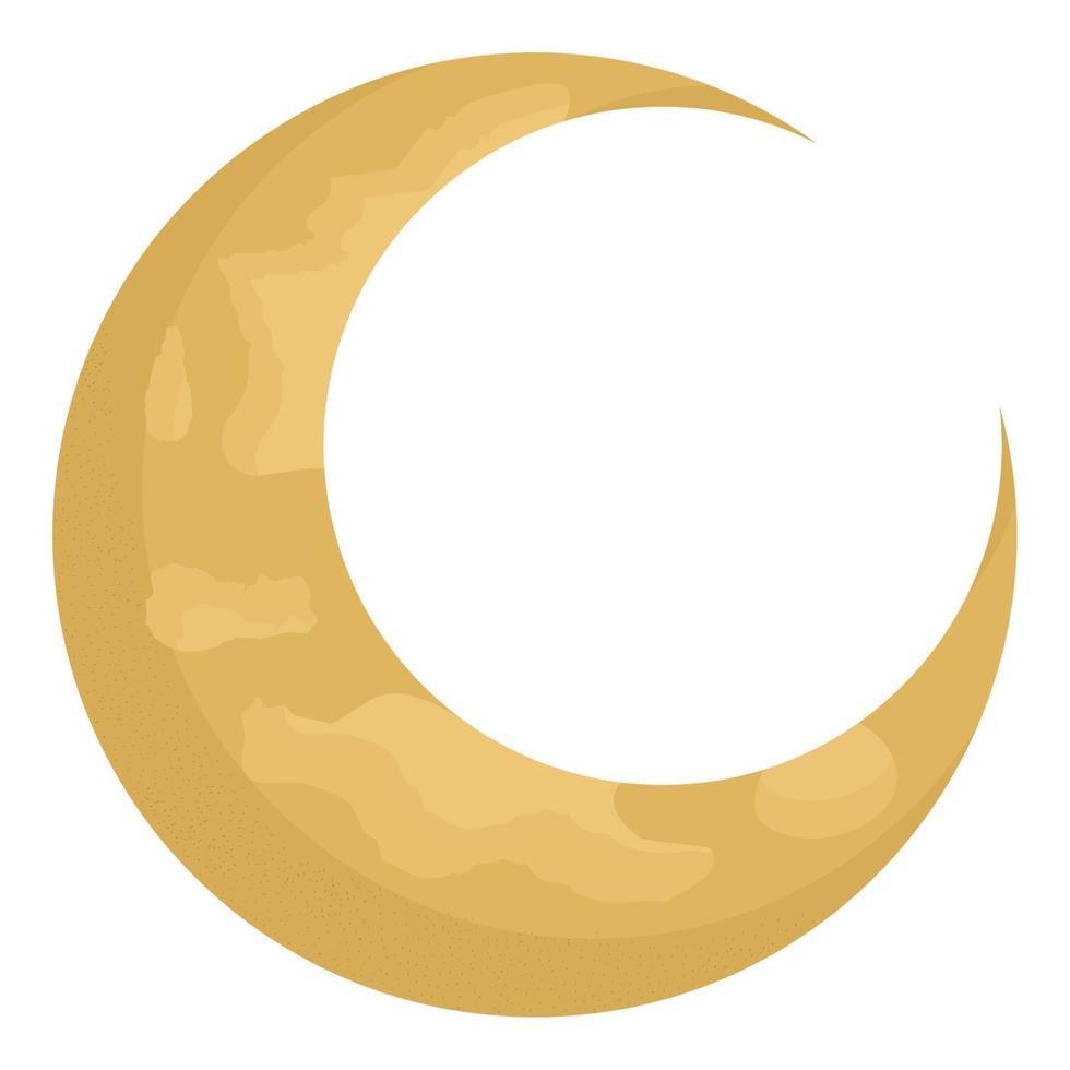 yellow moon design vector