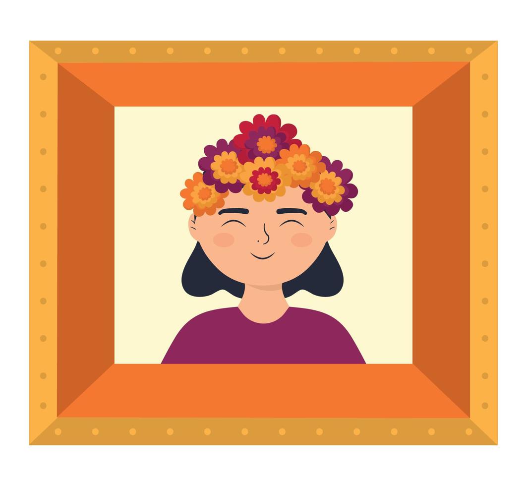 square portrait woman vector