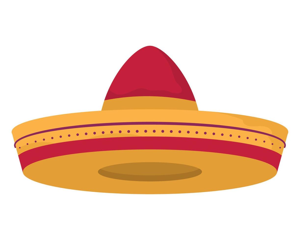 cute mexican sombrero vector