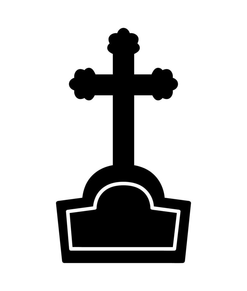 black gravestone design vector