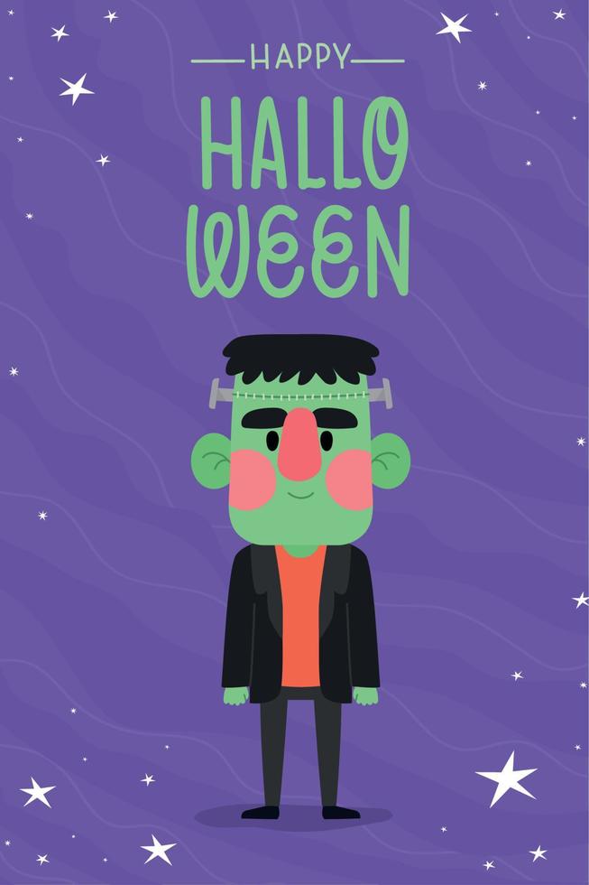 cartel of halloween vector