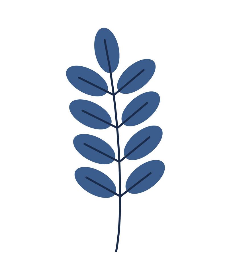 blue branch design vector
