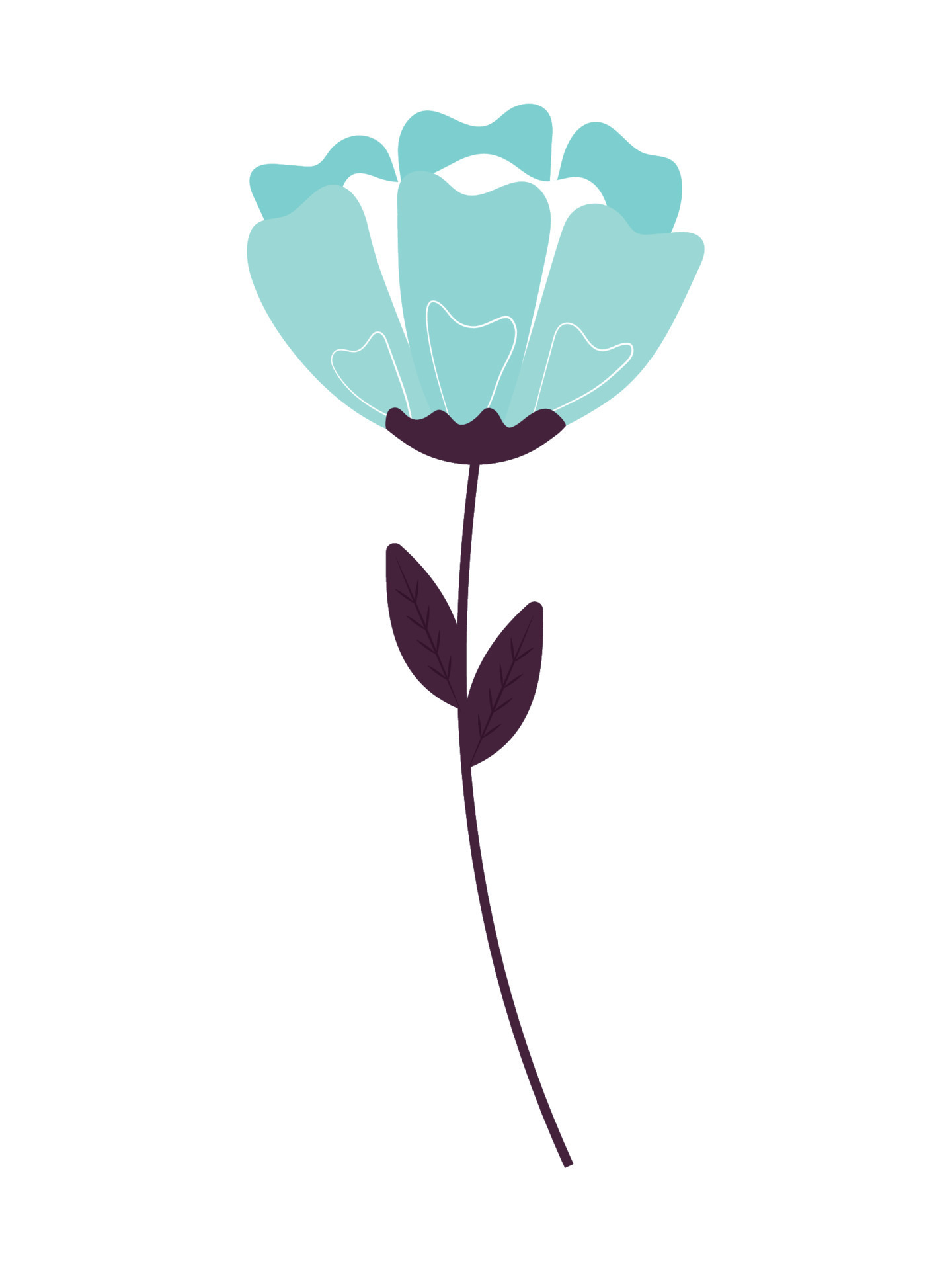 blue flower design 21372561 Vector Art at Vecteezy