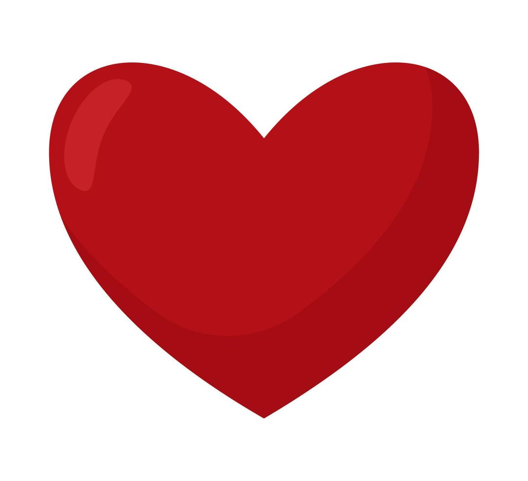 red heart illustration vector