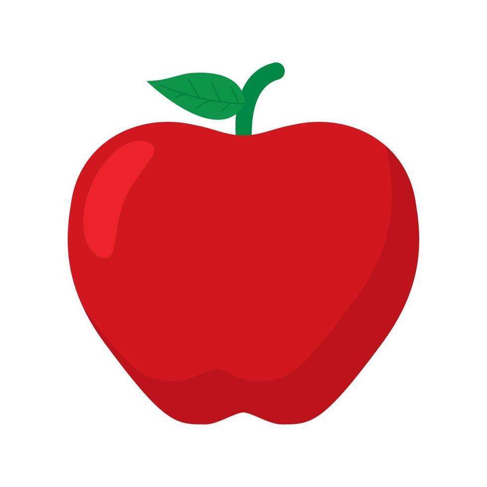 diseño de manzana roja vector