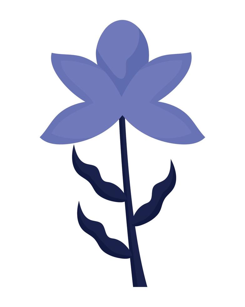 diseño de flor morada vector