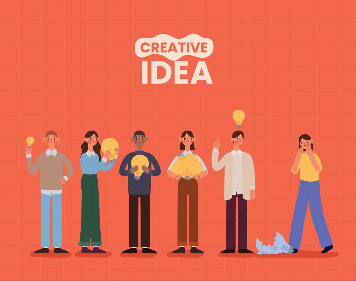 creative idea poster vector