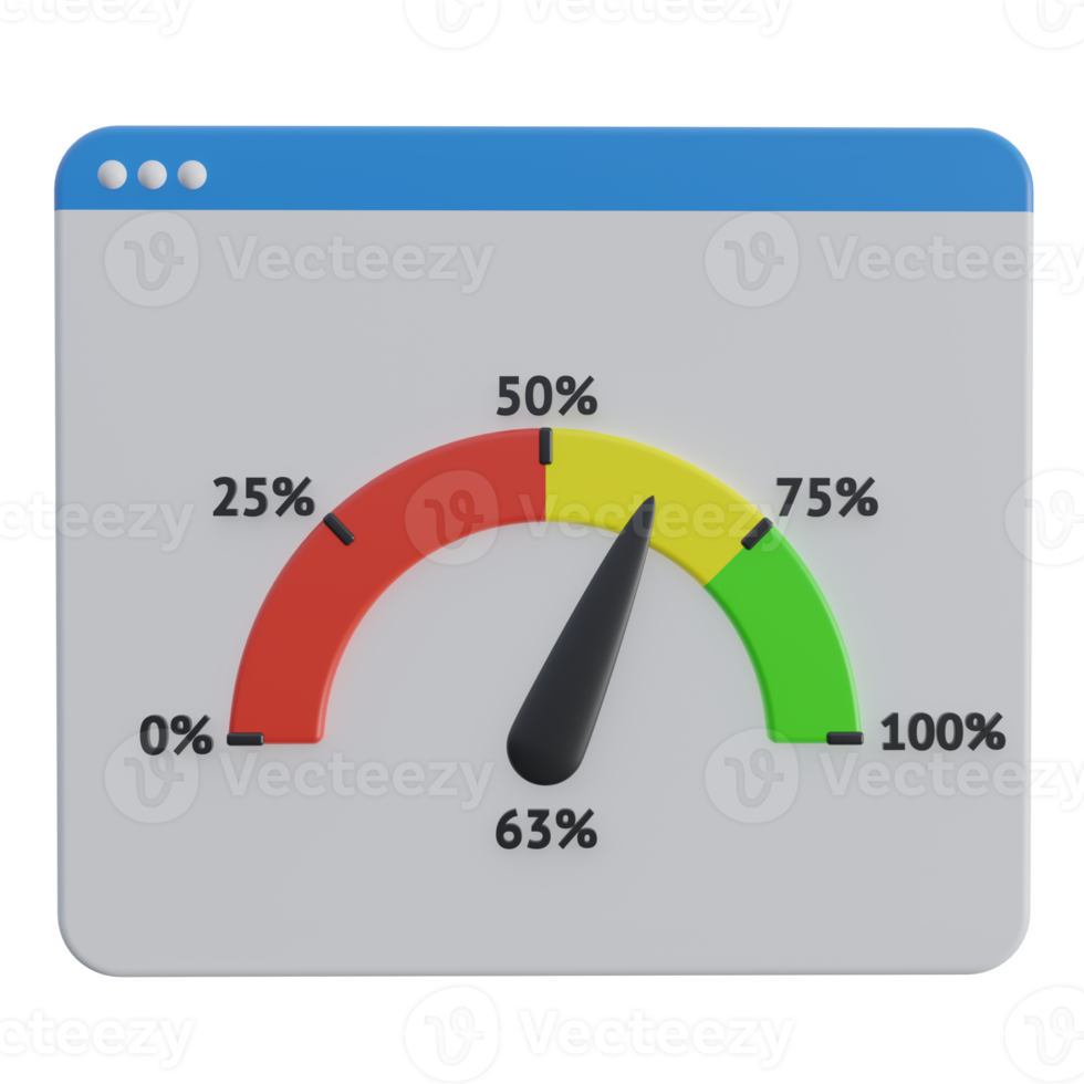 Netz Geschwindigkeit 3d Rendern Symbol Illustration, Diagramm png