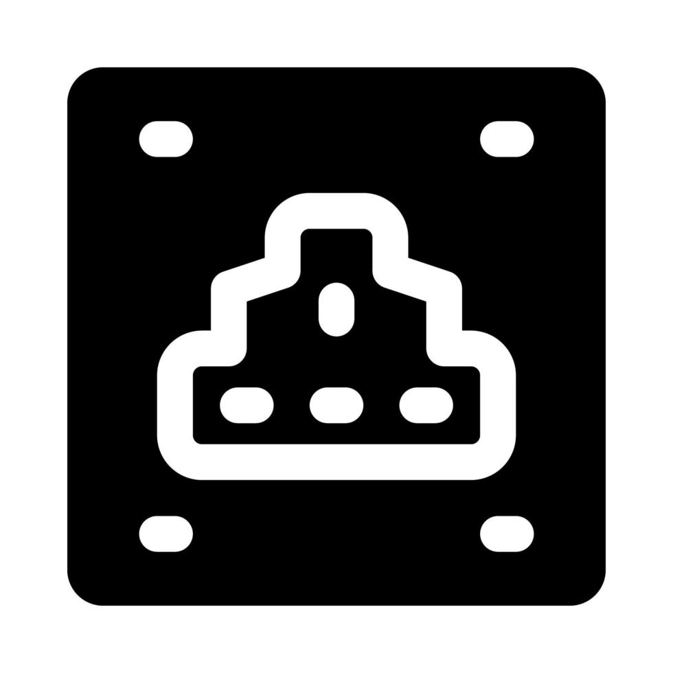 ethernet port icon for your website, mobile, presentation, and logo design. vector