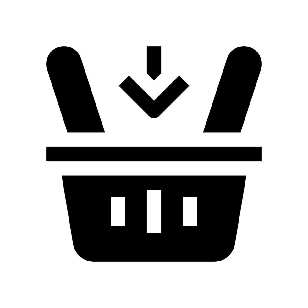 shopping basket icon for your website, mobile, presentation, and logo design. vector