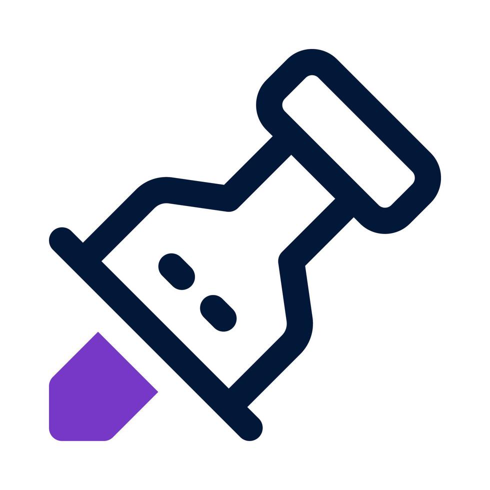 push pin icon for your website, mobile, presentation, and logo design. vector