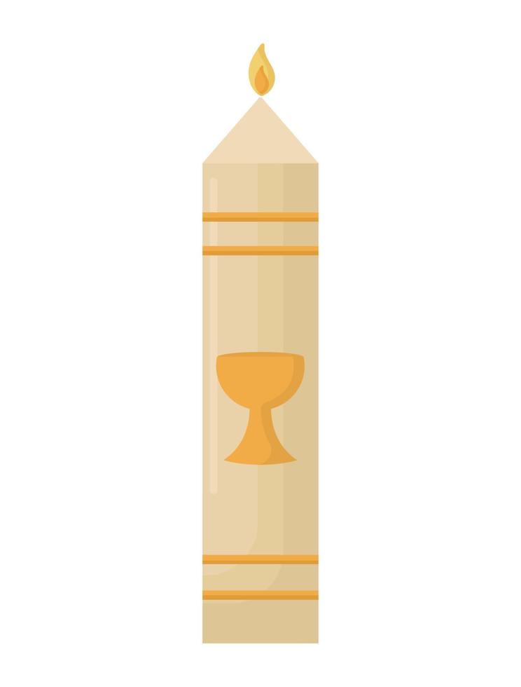 communion candle illustration vector