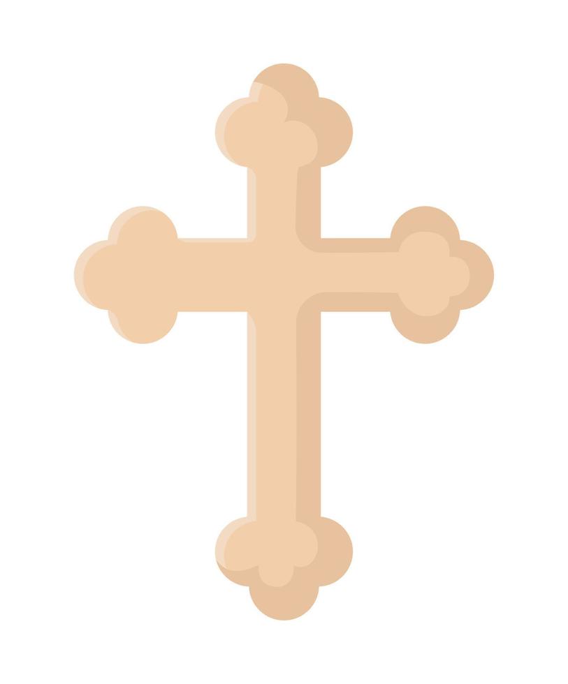 golden cross illustration vector