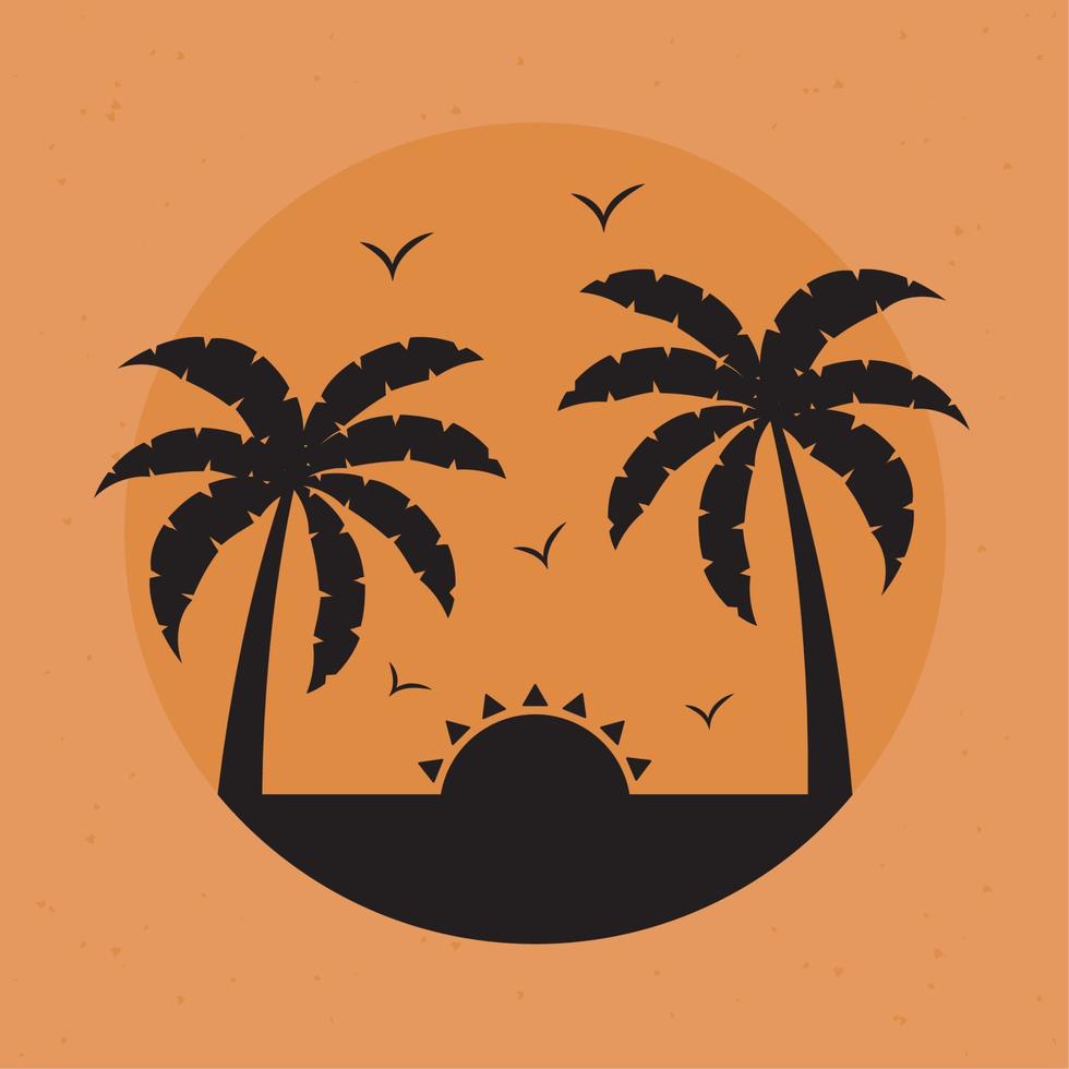 beach paradise illustration vector