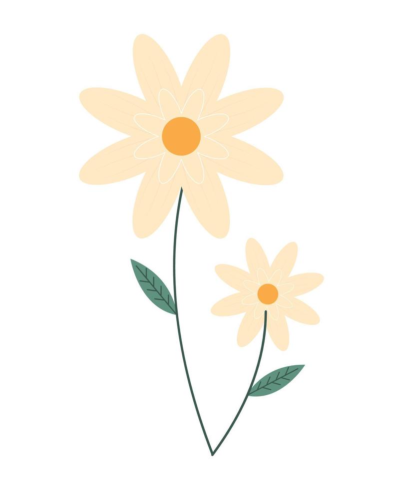 cute flower design vector