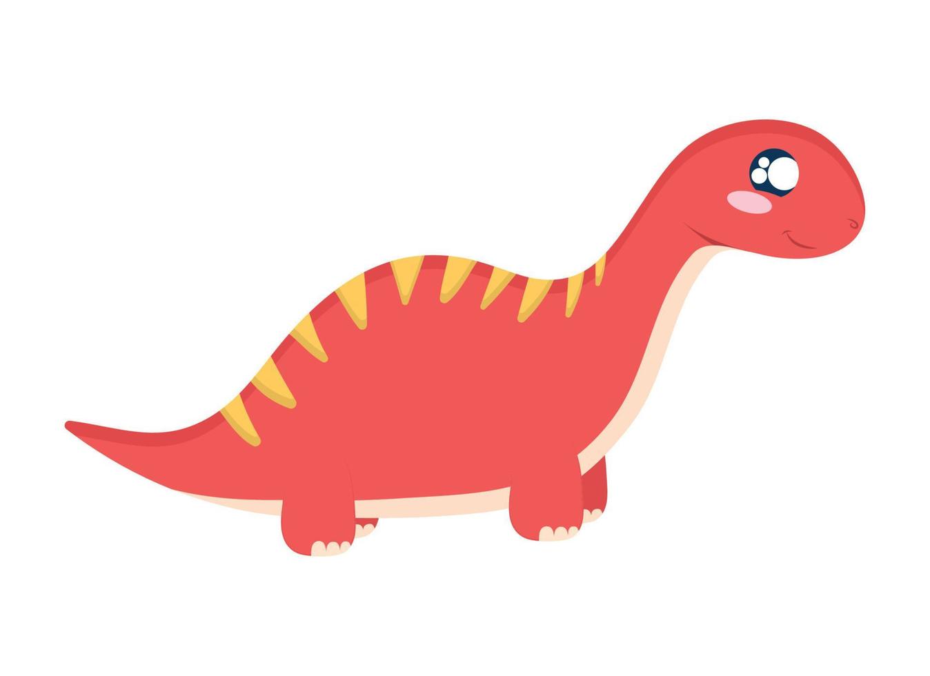 diseño de velociraptor rojo vector