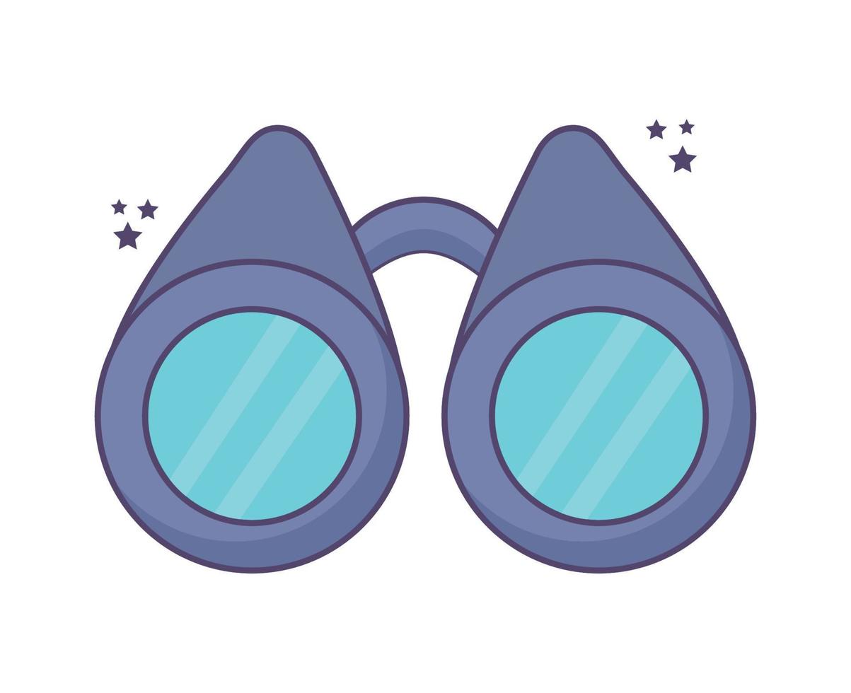 purple binoculars design vector