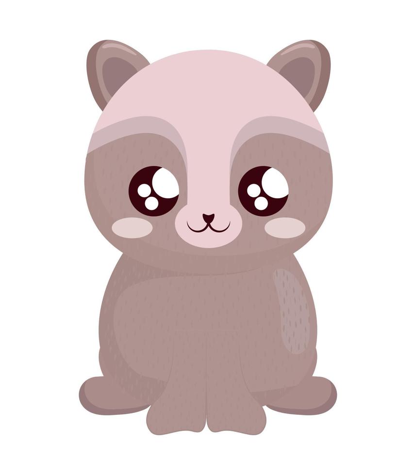 baby raccoon design vector
