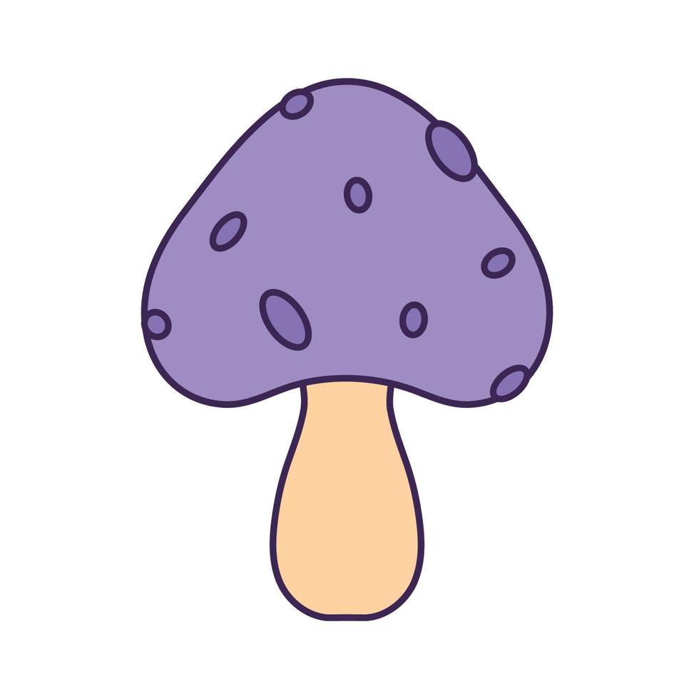 purple mushroom design vector