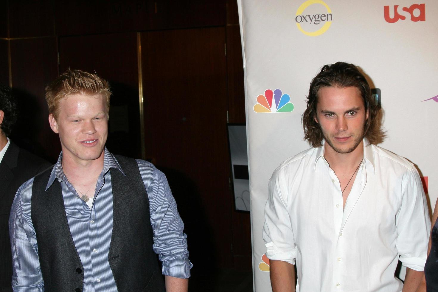 Jesse Plemons  Taylor Kitsch arriving at the NBC TCA Party at the Beverly Hilton Hotel  in Beverly Hills CA onJuly 20 20082008 photo
