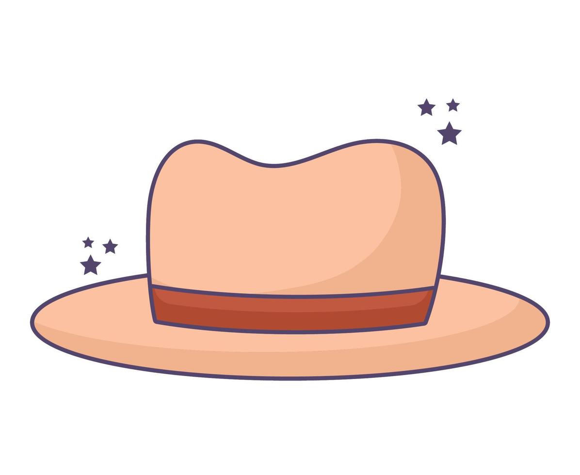 ilustración de sombrero elegante vector