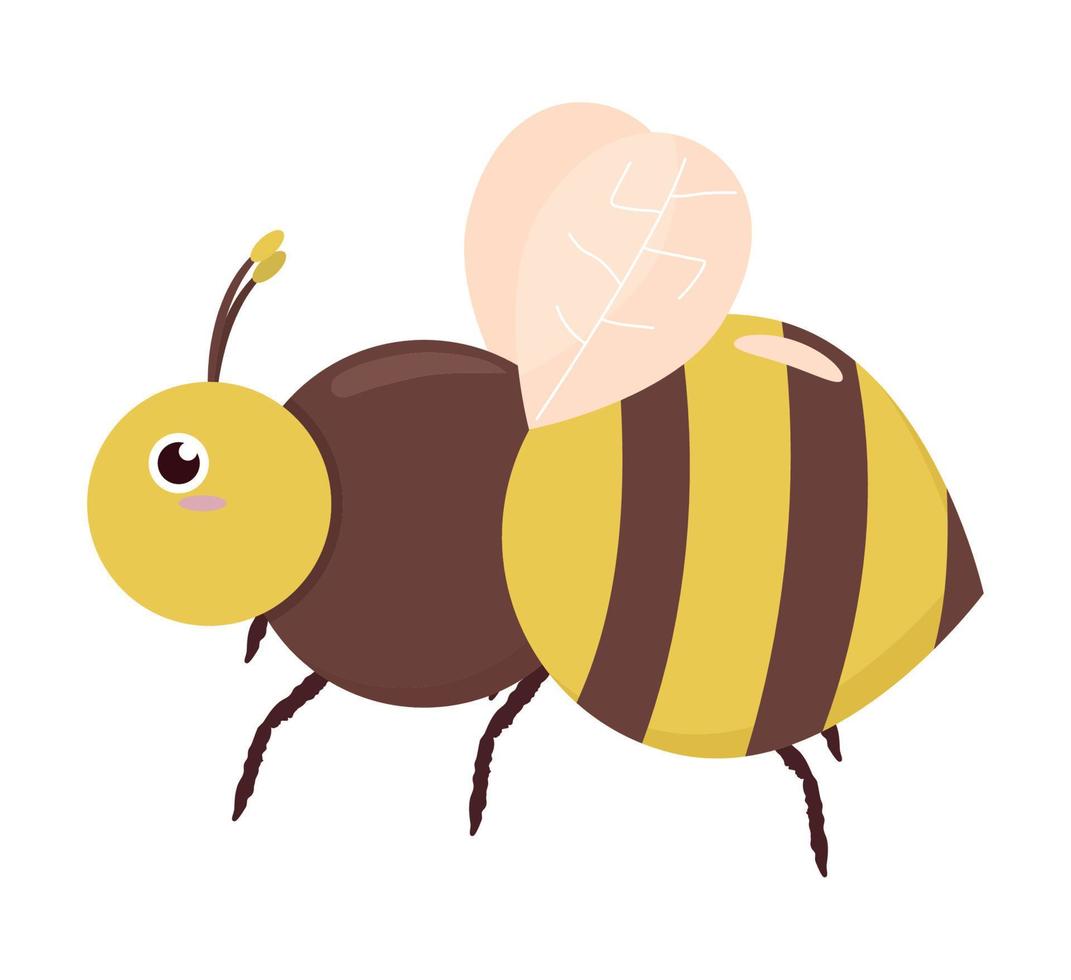 diseño de abejas de colores vector