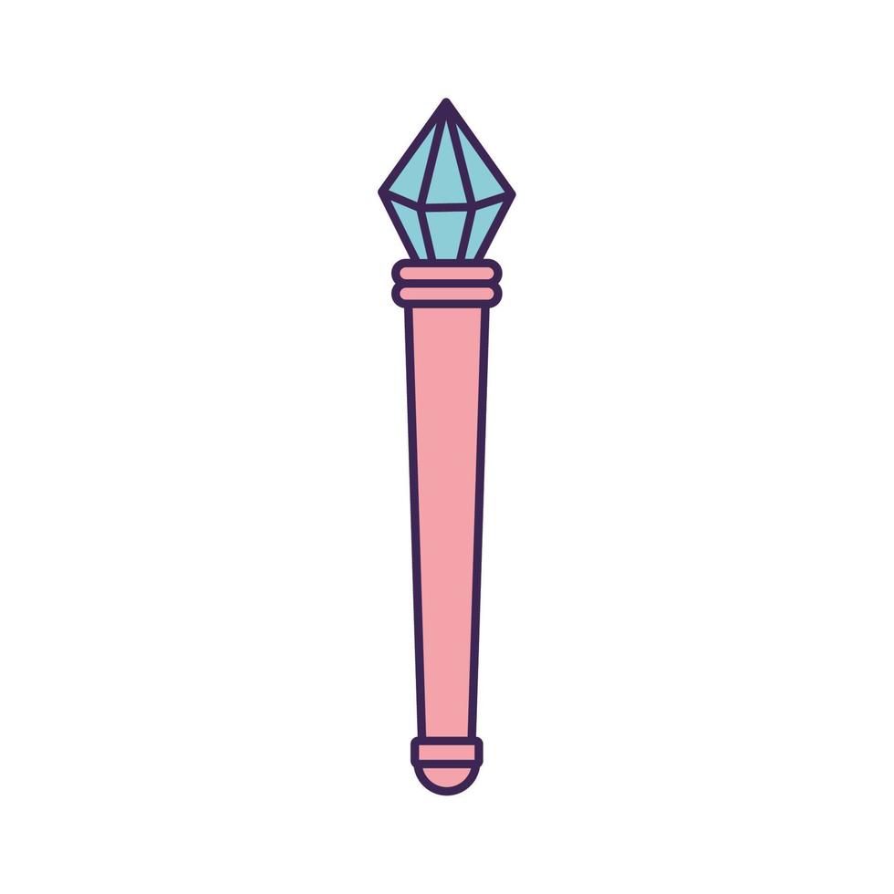 magic scepter design vector