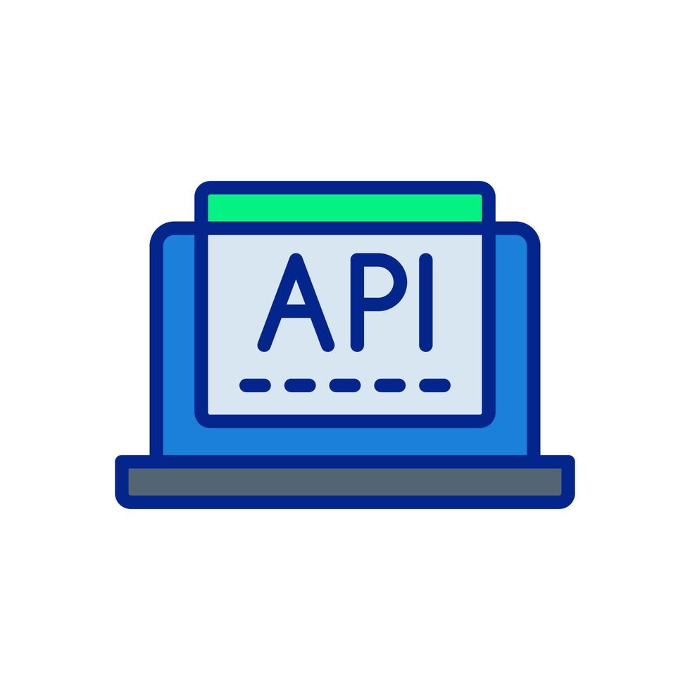 api icono para tu sitio web diseño, logo, aplicación, ui vector