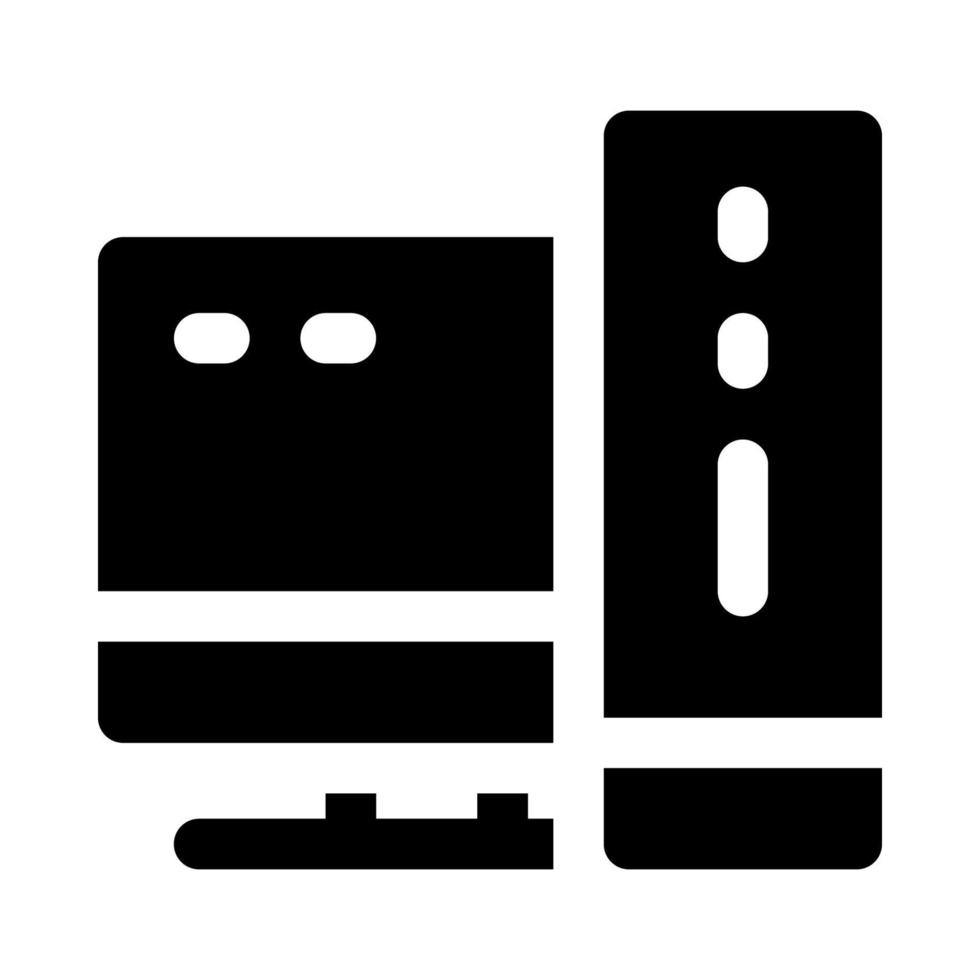 icono de computadora personal para su sitio web, móvil, presentación y diseño de logotipo. vector