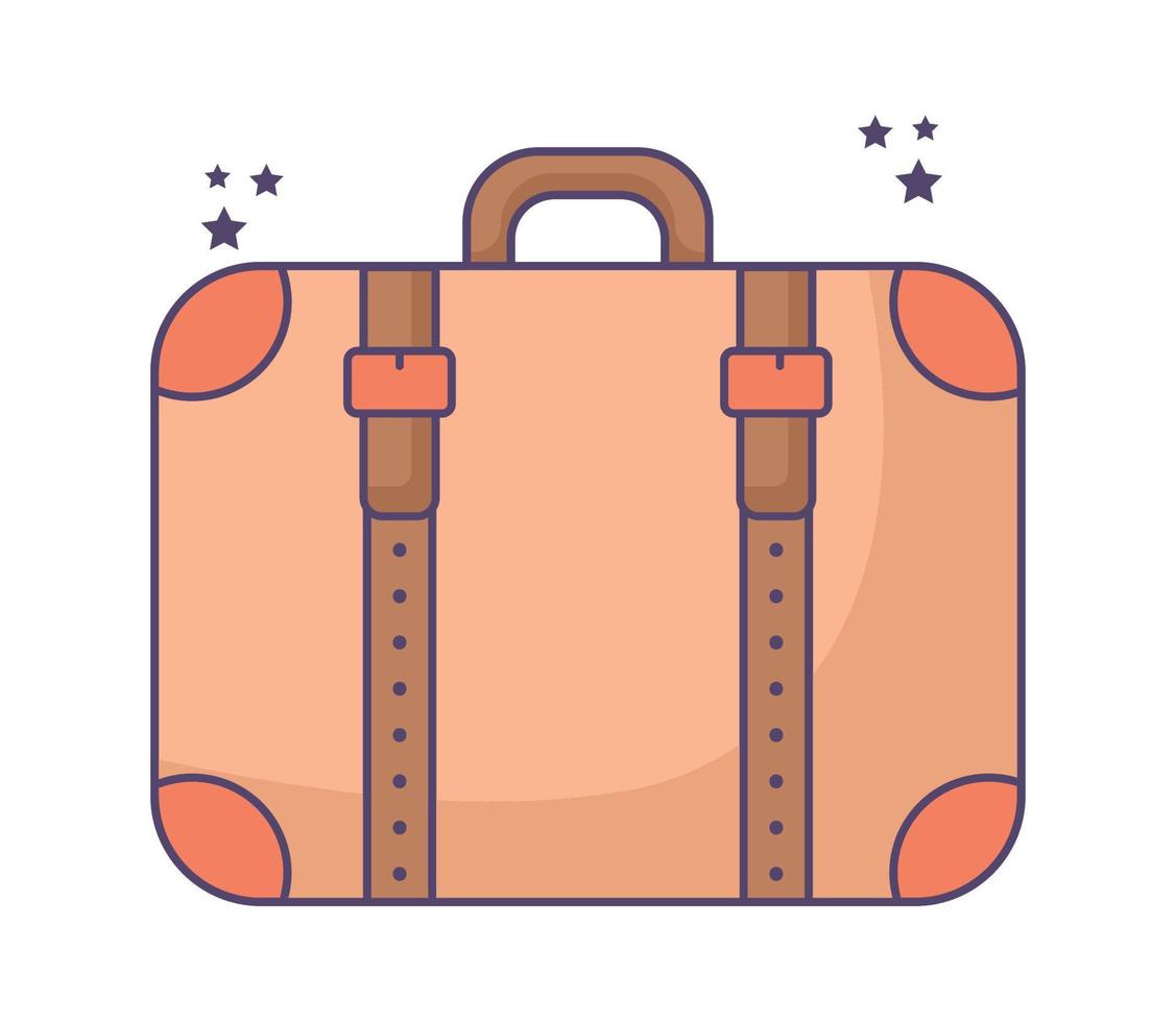 travel briefcase illustration vector