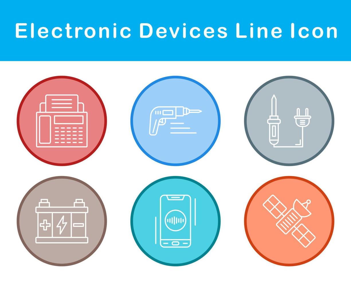 electrónico dispositivos vector icono conjunto