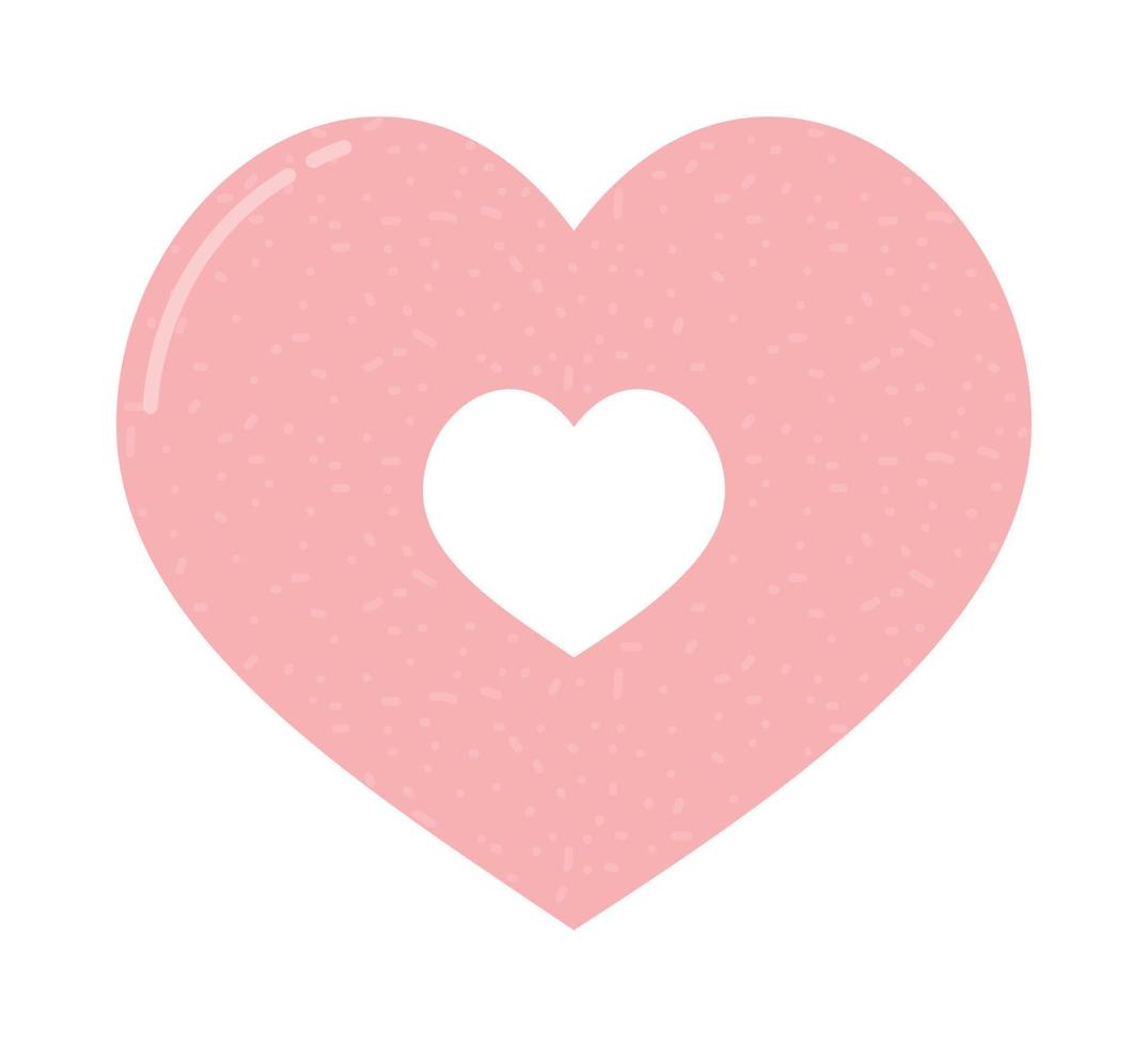 big pink heart vector