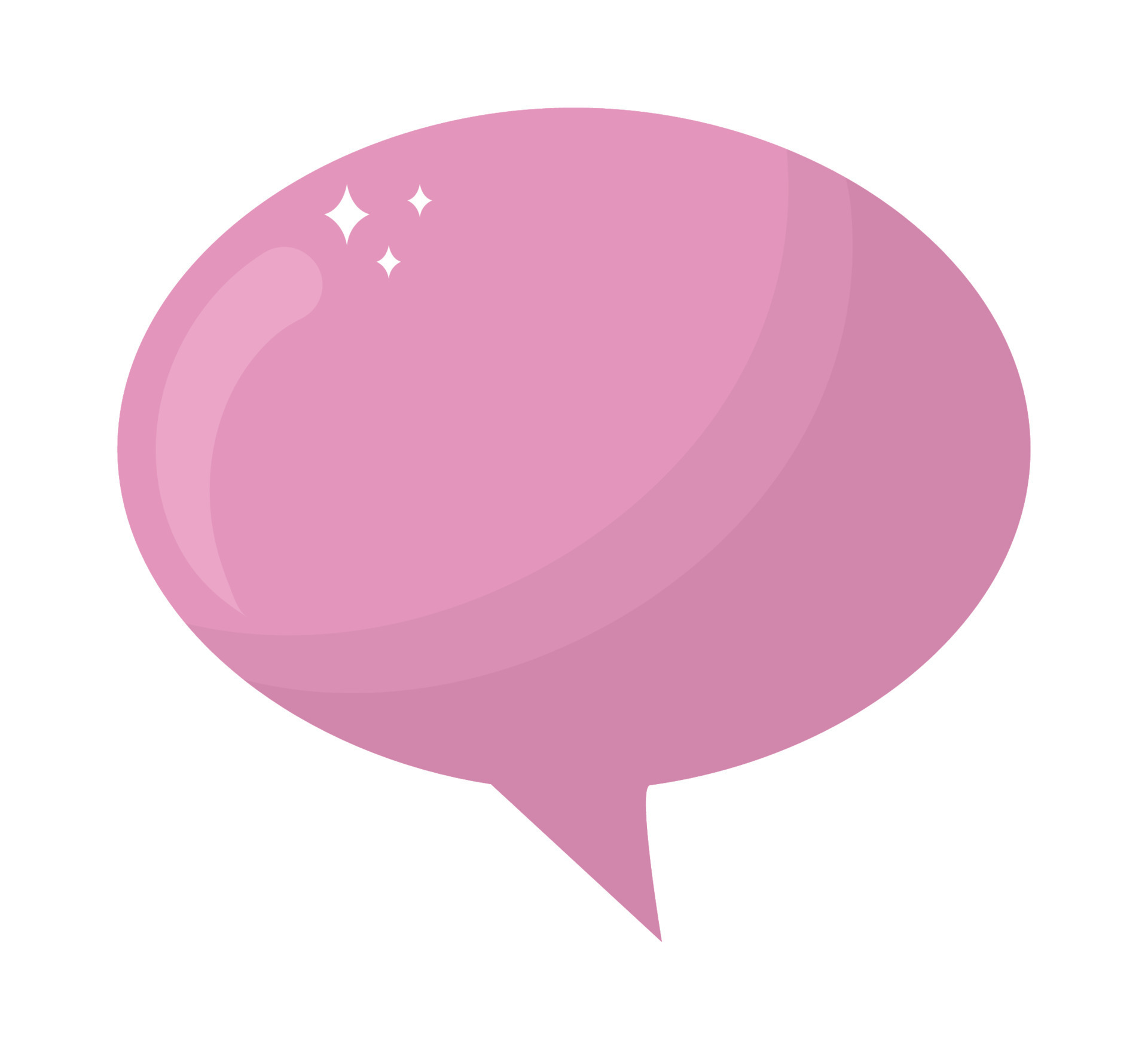 pink speech bubble 21374609 Vector Art at Vecteezy