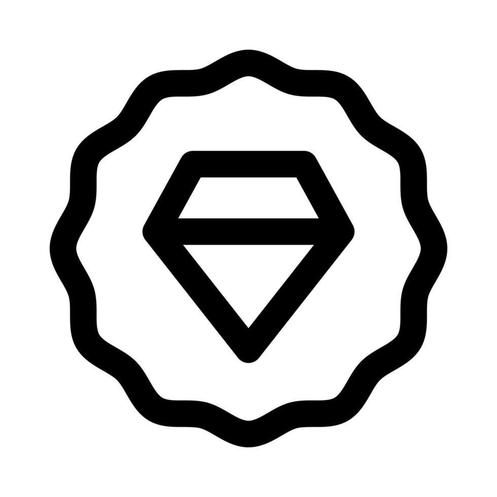 diamante Insignia icono para tu sitio web, móvil, presentación, y logo diseño. vector