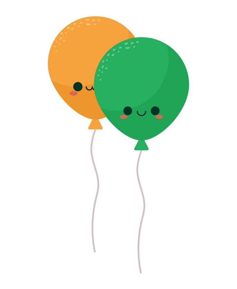 patricks day balloons vector