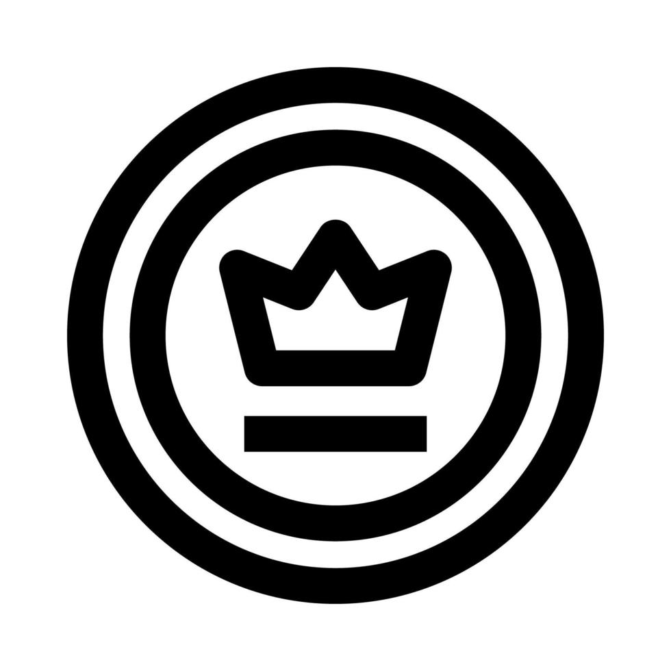 crown badge icon for your website, mobile, presentation, and logo design. vector