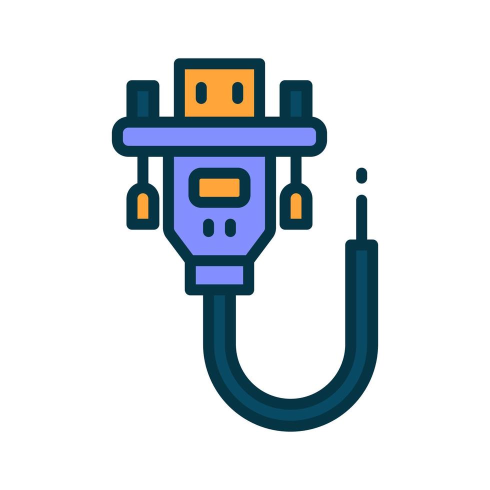 vga cable icon for your website, mobile, presentation, and logo design. vector