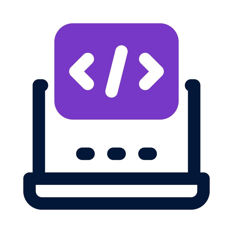 laptop icon for your website, mobile, presentation, and logo design. vector