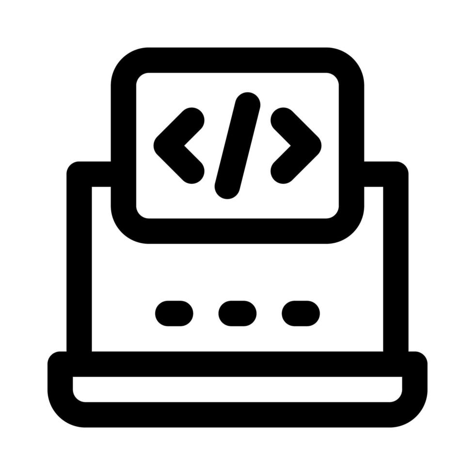 laptop icon for your website, mobile, presentation, and logo design. vector