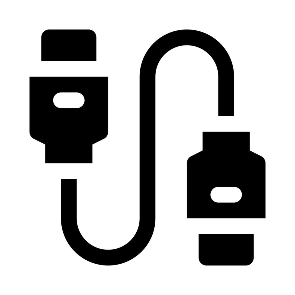 USB cable icono para tu sitio web, móvil, presentación, y logo diseño. vector