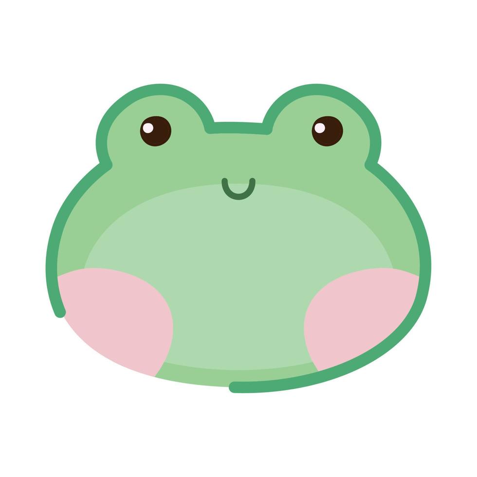 frog face design vector