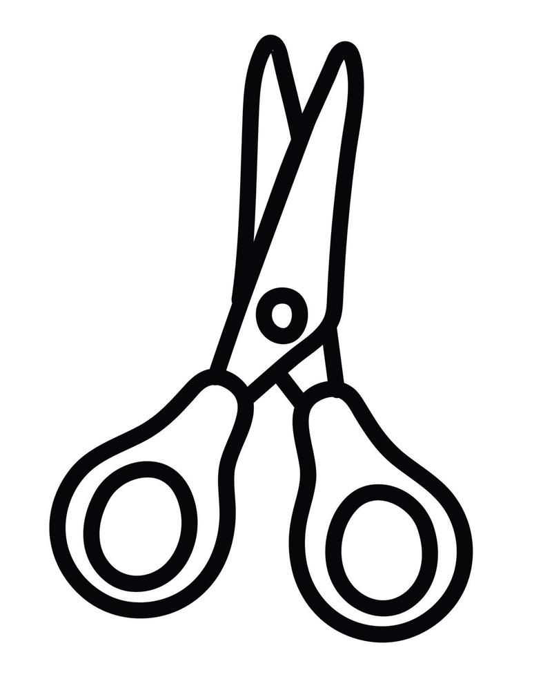 metal scissors design vector