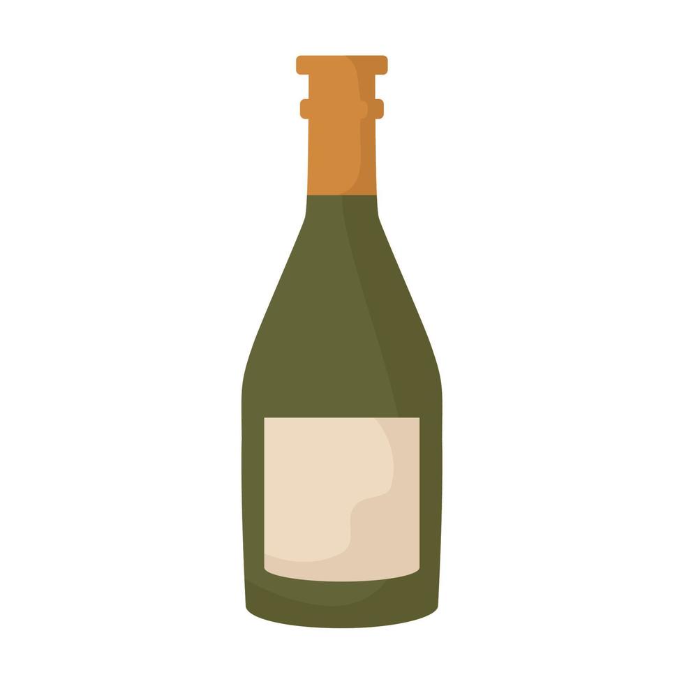 diseño de botella de vino vector