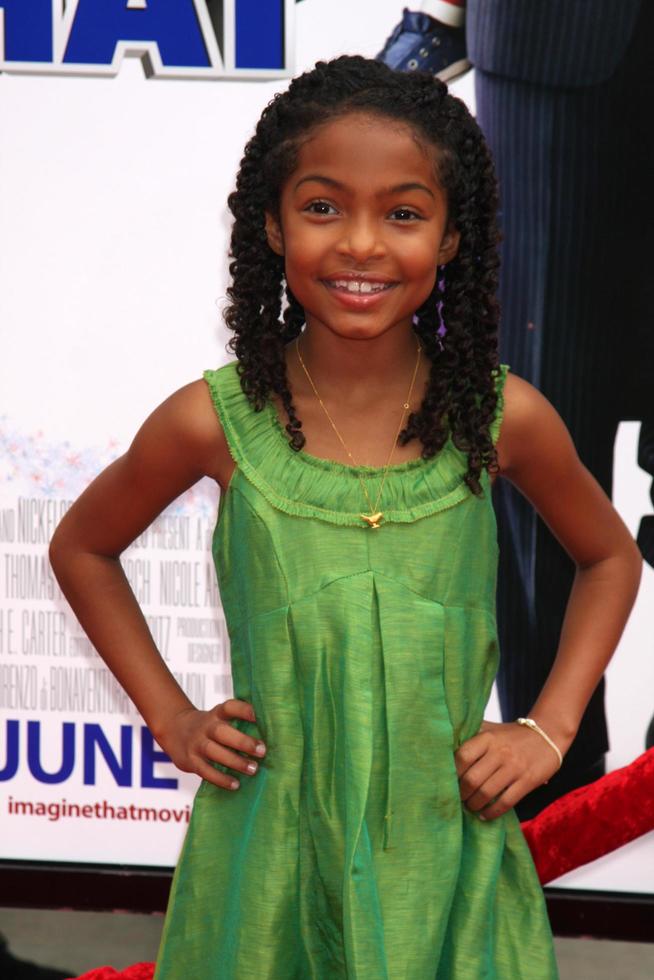 Yara Shahidi  arriving at the Image That Premiere at the Paramount Theater on the Paramount Lot in Los Angeles CA on June 6 2009 2009 photo